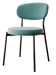 Стул DC-22225 (каркас черный тк.тиффани/ Velvet HLR-58) Стул DC-22225 (каркас черный тк.тиффани/ Velvet HLR-58)